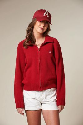 ARNIE SAYS SAIL RED CARDIGAN