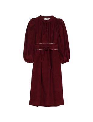 APOF NEW MADELINE DRESS RED RUBY BABY CORD