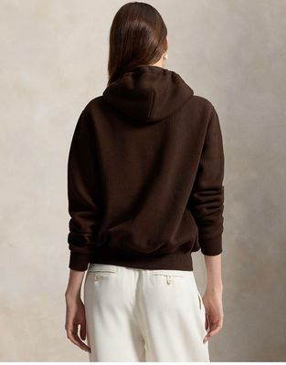 POLO RALPH LAUREN Fleece Full Zip Hoodie Brown 