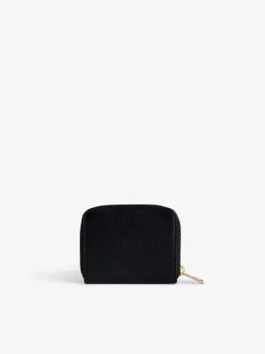 ZADIG&VOTAIRE MINI ZV GRAINED LEATHER NOIR GOLD 