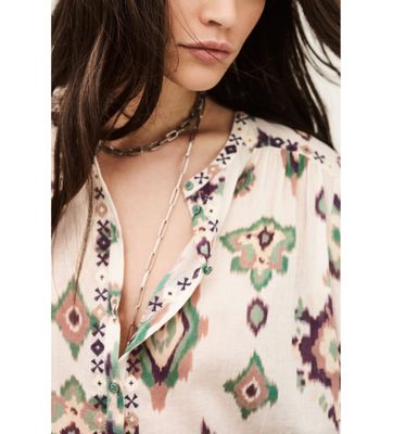 BA&SH ODELIE BEIGE BLOUSE ECRU 