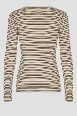 SECOND FEMALE Flyra O-Neck Tee Demitasse 