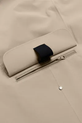 BLÆST BERGEN PONCHO JAKKE BEIGE