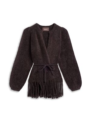 ELLA&IL Fidele Chunky Cardigan Dark Brown 
