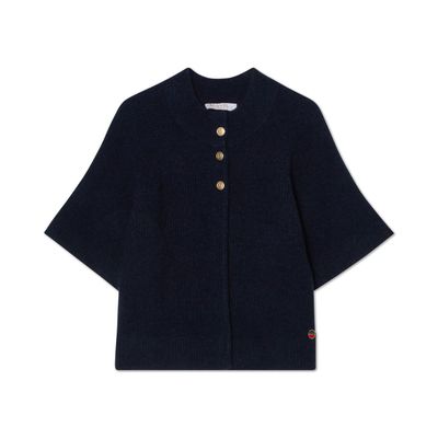 BUSNEL VILANIE CARDIGAN DARK BLUE MELANGE 