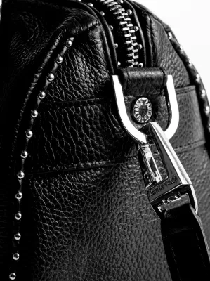 S SUNNY GRAINED LEATHER + STU