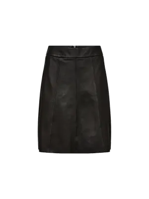 MOS MOSH MMAdelyn Leather Skirt Black 