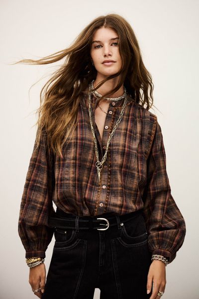 Hovedbilde BA&SH CHEMISE SHEA MARRON 