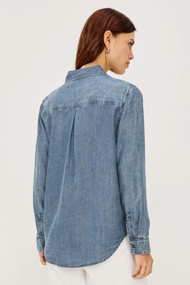 RAILS Ingrid Shirt Fleur Embroidery DENIM