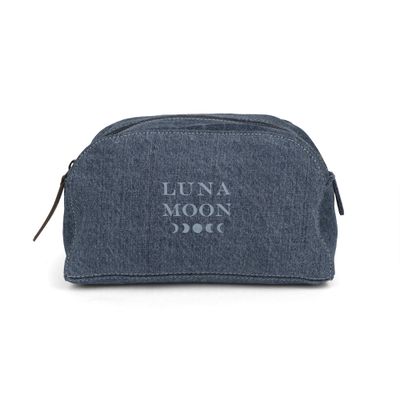 LUNA MOON TOILETRY BAG CAMDEN DENIM WASHED 