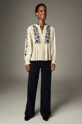 MAISON HOTEL Morfeo Blouse Blue Orchid 