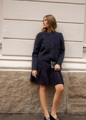 MISS MAYA Ulla Mohair Cardigan Moonlight 