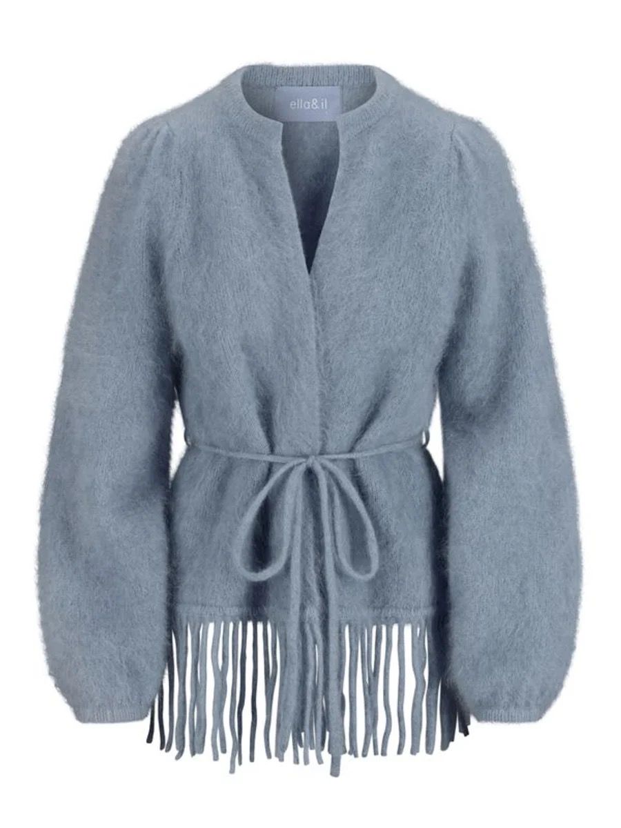 ELLA & IL FIDELE CHUNKY CARDIGAN DENIM BLUE 